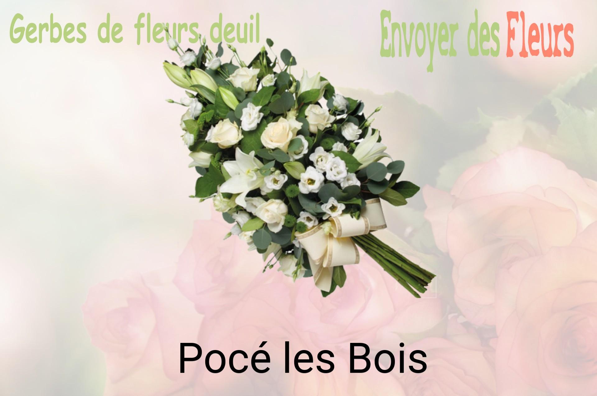 Gerbe de fleurs de deuil livrée à Pocé-les-Bois